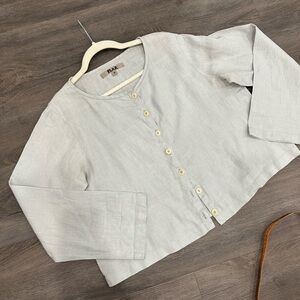 Flax brand - Linen button down shirt jacket